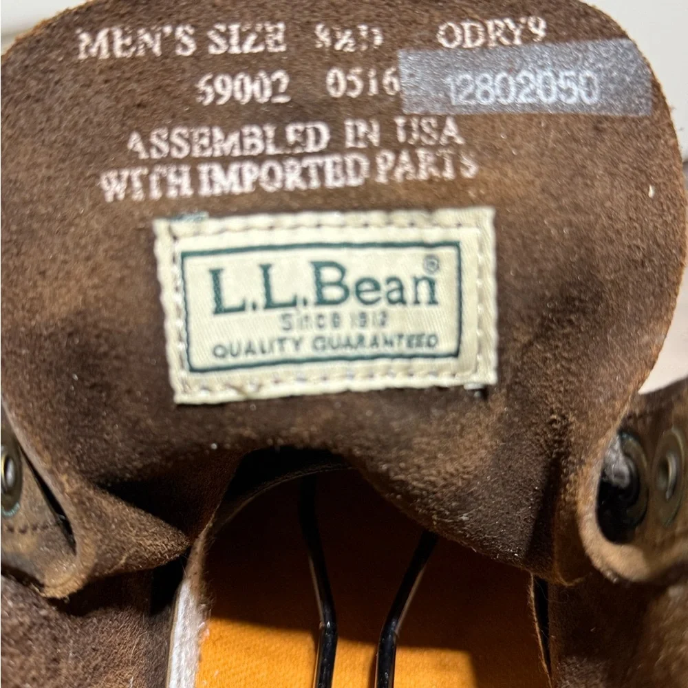 Chippewa LLBean Katahdin Iron Works Engineer Cap Toe Boots Brown Men’s 8.5 D